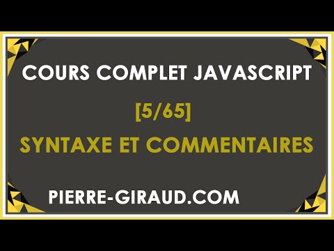 COURS COMPLET JAVASCRIPT 1 65 Présentation du cours JavaScript