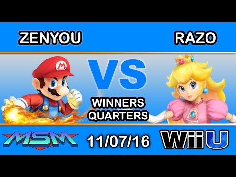 MSM 73 - eM | Zenyou (Mario) Vs. THB | Razo (Peach) Winners Quarters - Smash Wii U