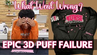 3D Puff Sweatshirt EPIC FAIL! | I'm Never Using This Puff HTV AGAIN!