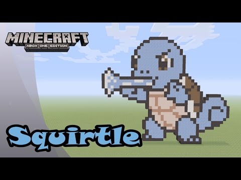 JBrosGaming - Minecraft: Pixel Art Tutorial and Showcase: Squirtle (Pokemon)