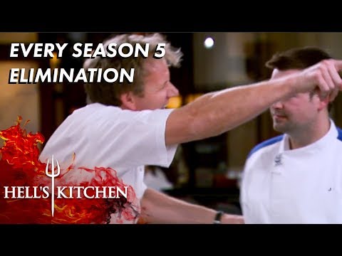 Every Season 5 Elimination On Hell's Kitchen