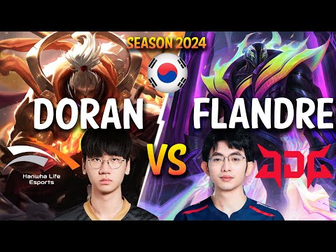 HLE Doran vs JDG Flandre - Doran JAX vs Flandre K'SANTE Top - Patch 14.2 KR Ranked | lolrec