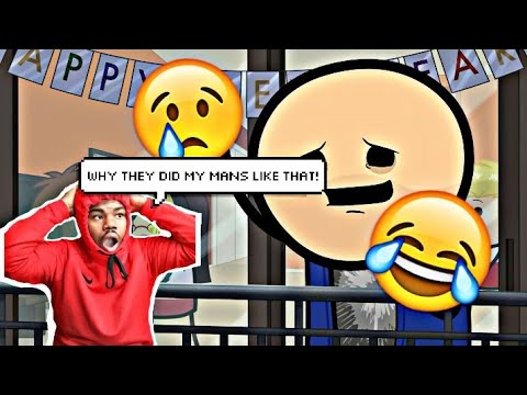 Sad Larry's Sad New Year - Cyanide & Happiness Shorts - REACTION!