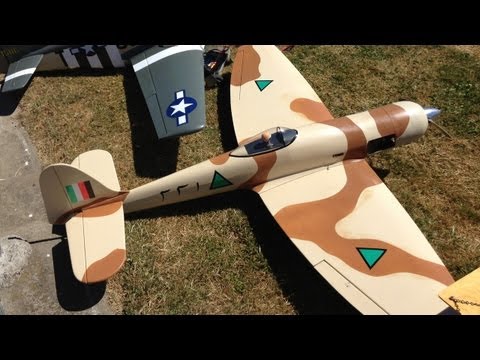 British Hawker Sea Fury RC Plane Crash and Acrobatic Flight and a Crash Landing