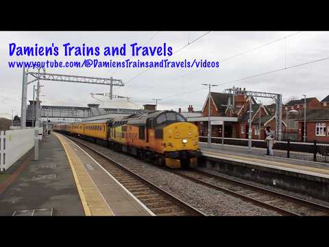 Class 37 Thrash No. 37175 & 37057 "Barbara Arbon” Wellingborough Railway Station, 21st February 2026