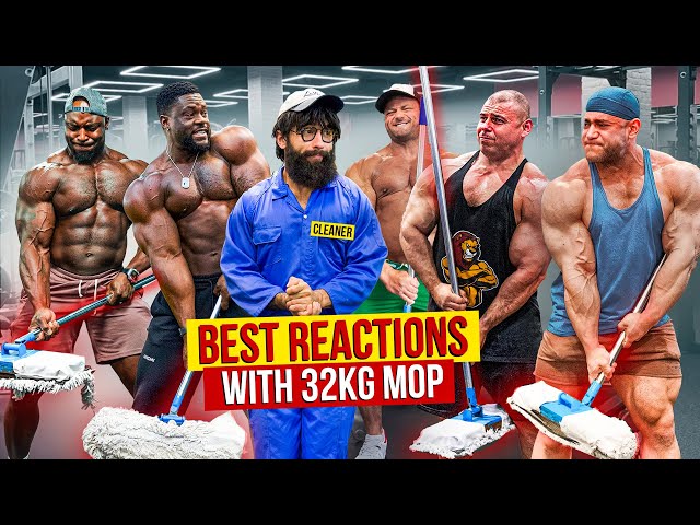 BEST REACTIONS with 32KG MOP | Elite Powerlifter Pretended to be a CLEANER in Gym Prank SDDEFAULT Thumbnail