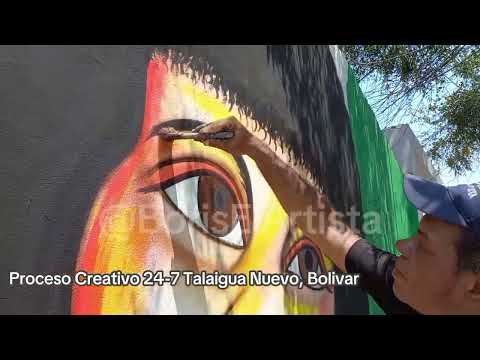 Mural Afro Caribe - Talaigua Nuevo Bolivar / 24-7 [Boris El Artista]