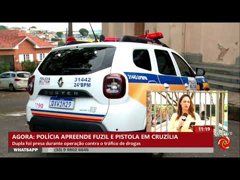 Operação apreende fuzil e drogas em Cruzília