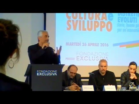 #CulturaEsviluppo Distretti Culturali Evoluti: l'intervento di Fabio Mazzeo