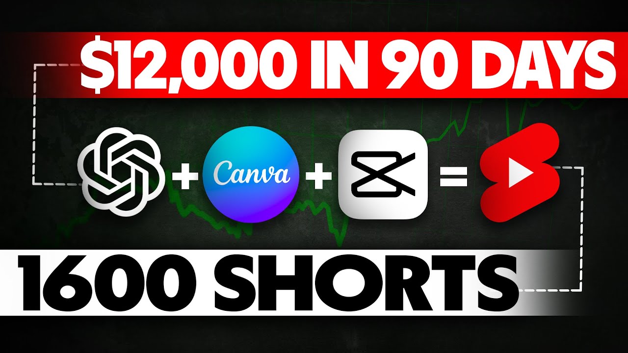 I've Made $12,000 Uploading 1600 Faceless Yt shorts in Just 90 Days ( Canva + AI Step by Step)
