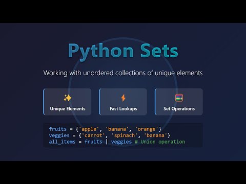 Python Sets Master Unordered Collections Boost Your Code