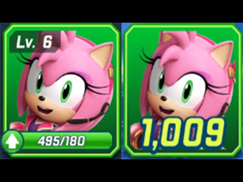 Sonic Forces - Road to Lv 12 Cards for Popstar Amy New Runner - 72 Characters Unlocked Gameplay