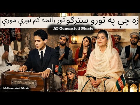Pashto Song: Za Chi Pa Toro Stargo Tor Ranja Kam Pori Mori | AI-Generated Music | Unique Pashto Tune