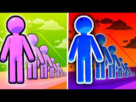 Scale Man Run vs Reverse Speed Run Walkthrough,iOS Android Ball Colour Run New Update ( part : 571 )