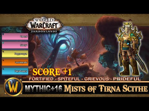 Mists Of Tirna Scithe Mythic 16 Fortified Spiteful Grievous Prideful Prot Paladin Shadowlands