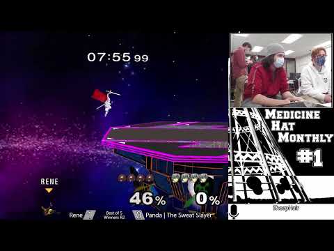 Rene (Samus) VS Panda | The Sweat Slayer (Marth) - Melee Winners R2 - Medicine Hat Monthly #1