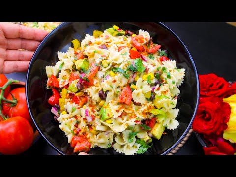 Mexican Style Pasta Salad || Delicious Summer Pasta Salad || Mexican Pasta Salad Recipe