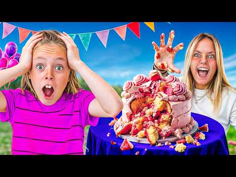 Imposter Jazzy Sabotages Kalia’s Birthday Party! (Pink Team VS Purple Team)