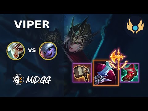 MID.GG: [ Viper ] Riven BOT vs Tristana | NA CHALLENGER | LOL Season 2024