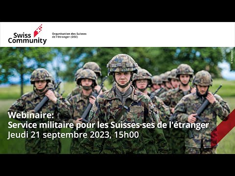Webinaire: Service militaire pour les Suisses·ses de l'étranger