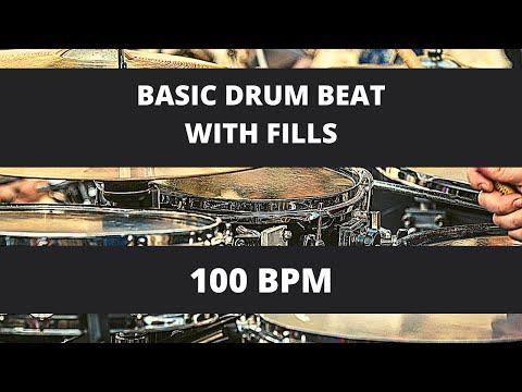 BASIC DRUM TRACK WITH FILLS 100 BPM