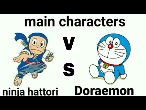 ninja hattori vs doraemon |character comparison|