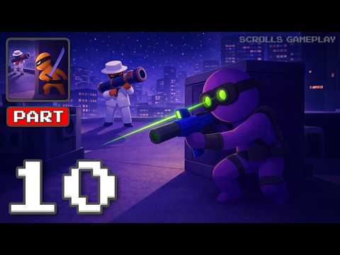 Stealth Master: Assassin Ninja - Gameplay Walkthrough Part 10 - Silent Power Wins (iOS, Android)