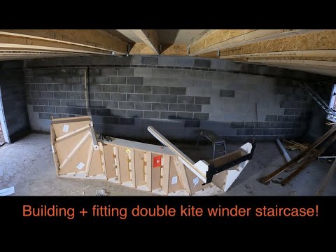 Building & Fitting Double Kite Winder Staircase!