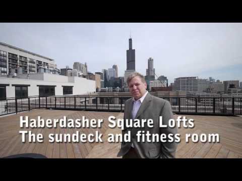 Haberdasher Square Lofts, the sundeck and fitness center