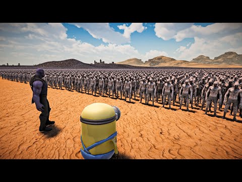 THANOS & MINION VS 1,000,000 ZOMBIES - Ultimate Epic Battle