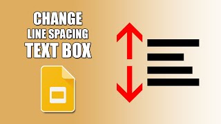 How to change line spacing within text box in google slides