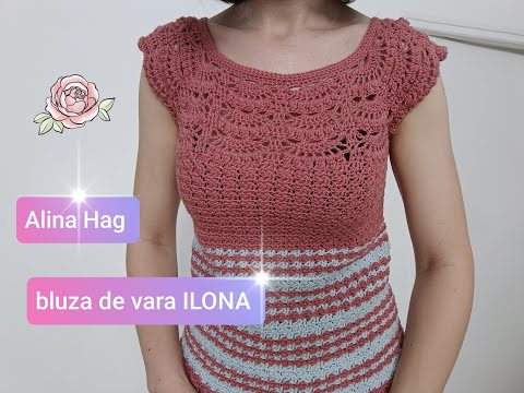 bluza de vara ILONA (crochet blouse)