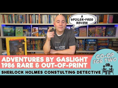 Spoiler-free review of Adventures By Gaslight (rare out of print 1986 SHCD expansion) - in 4k