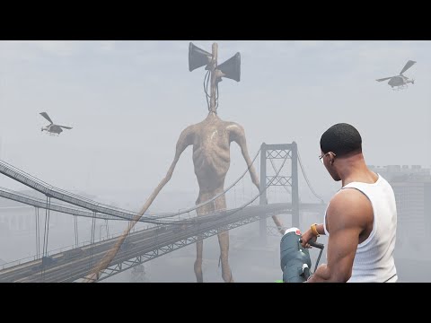 Biggest SIREN HEAD Fight AND Destroys Los Santos In GTA 5 IN GTA 5 - SIRENHEAD