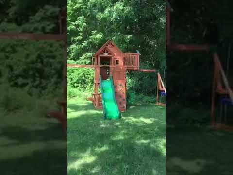 Skyfort Ii All Cedar Swing Set