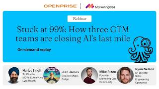 Stuck at 99%: How three GTM teams are closing AIs last mile | Webinar with @MarketingOpscom
