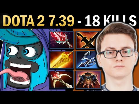 Abaddon Gameplay Miracle with 18 Kills and Daedalus - Dota 7.39