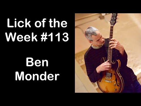 Lick of the Week #113 (Ben Monder ii V I Lick)