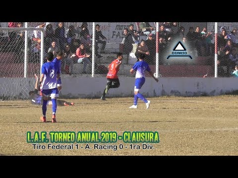 Tiro Federal 1 - Racing 0 (LAF - Clausura 2019) - fecha 2