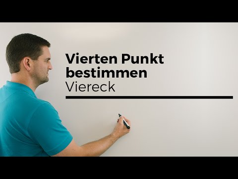 Vierten Punkt bestimmen um ein Viereck zu erhalten, Vektorgeometrie | Mathe by Daniel Jung
