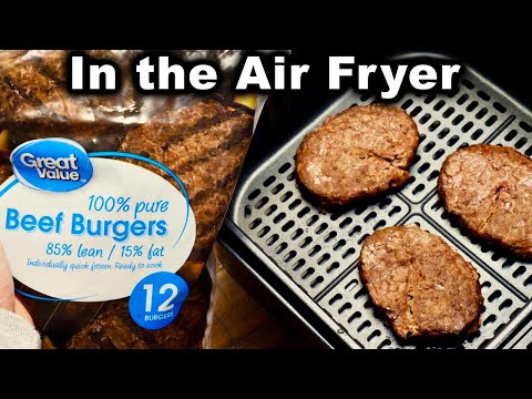 Frozen Burgers in the Air Fryer
