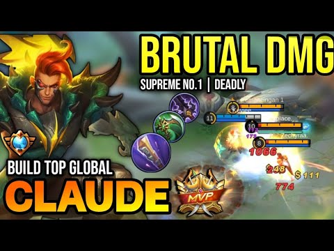 CLAUDE BEST BUILD 2023 | TOP GLOBAL CLAUDE GAMEPLAY | MOBILE LEGENDS✓