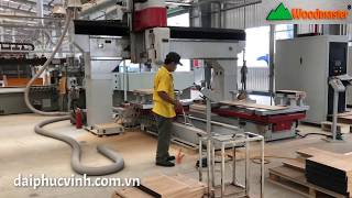 WOODMASTER. MÁY CNC 3D 5Axis 4 Dao 2 Bàn Tại AA TÂY NINH