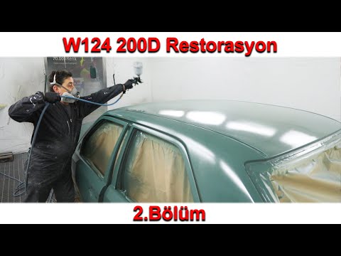 W124 200D Restorasyon 2. Bölüm - Boya Aşaması