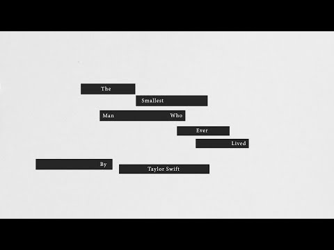 Taylor Swift - The Smallest Man Who Ever Lived (Official Lyric Video)