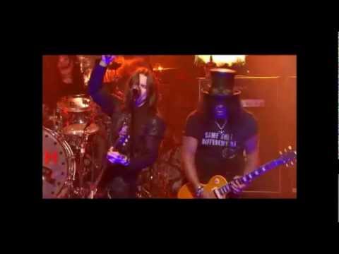 Slash @ the Revolver Golden Gods Awards 2012 with Alice Cooper