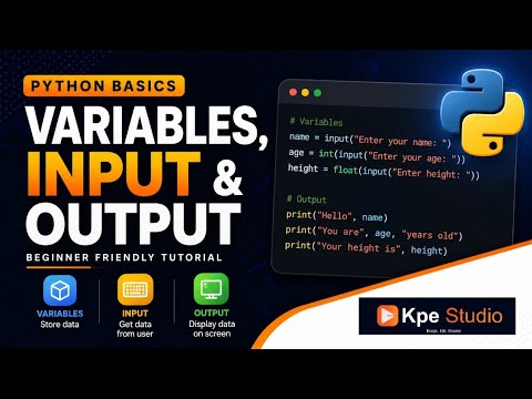 Python 01 Variables Input Output