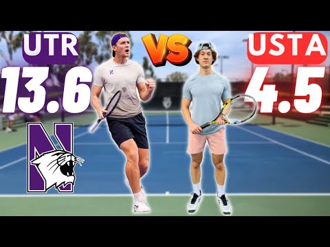 USTA 4.5 vs Northwestern D1 Player!