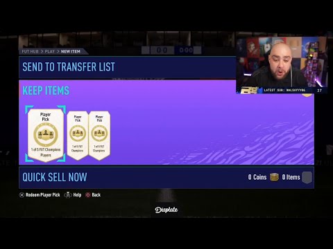 Bateson87 opens his FIFA 21 Ultimate TOTS FUT Champion Rewards