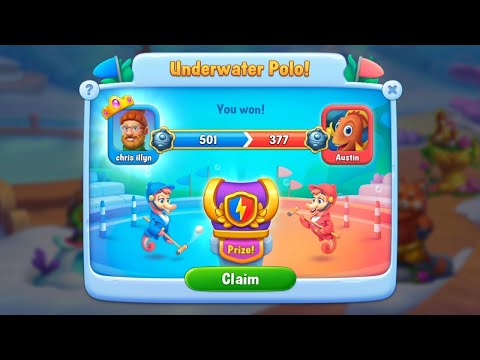 @Fishdom Win Strikes Atlantis Cup Stage 69 - 78. Won Underwater Polo! 🤽